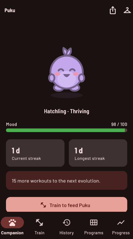 Gymon screenshot